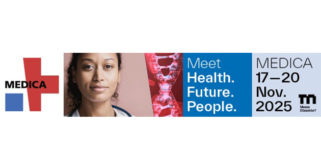 Visit us at our MEDICA Booth!  Hall 05 Booth No.: 5D29